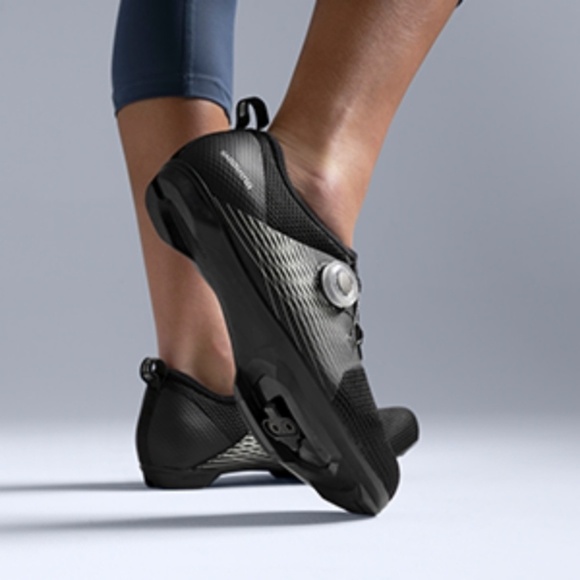 SHIMANO SH-IC500W Women's High Performance Indoor Cycling Shoe Black US 8.5 - Picture 2 of 16
